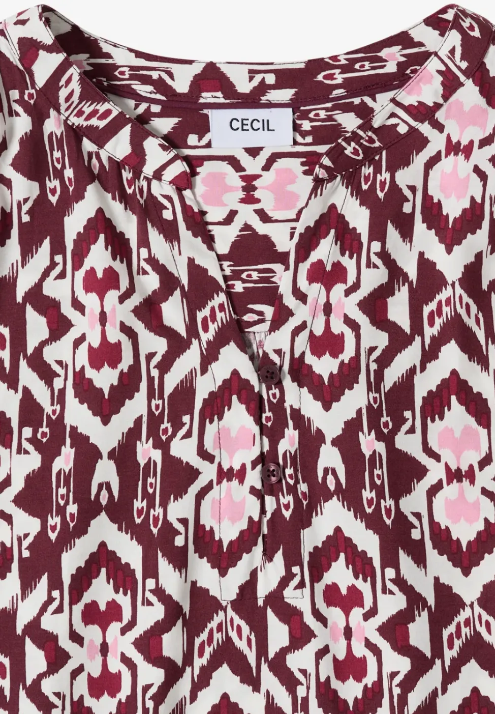 3/4-Arm Bluse mit grafischem Muster