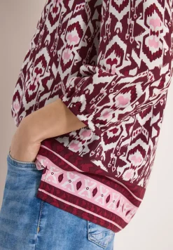 3/4-Arm Bluse mit grafischem Muster