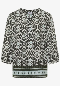 3/4-Arm Bluse mit grafischem Muster