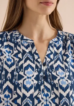 3/4-Arm Bluse mit grafischem Muster