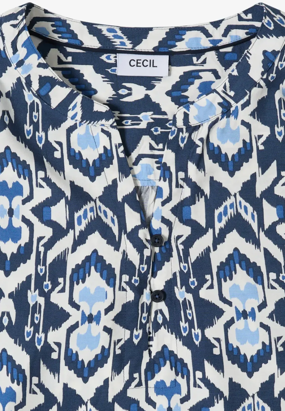 3/4-Arm Bluse mit grafischem Muster
