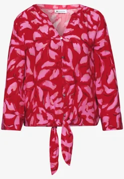 3/4-Arm Bluse mit Knotendetail
