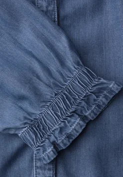 3/4-Arm Bluse mit Rüschendetails