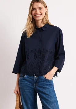3/4-Arm Bluse mit Shiffleydetails