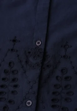 3/4-Arm Bluse mit Shiffleydetails