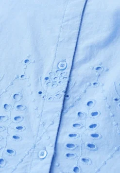 3/4-Arm Bluse mit Shiffleydetails