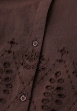 3/4-Arm Bluse mit Shiffleydetails