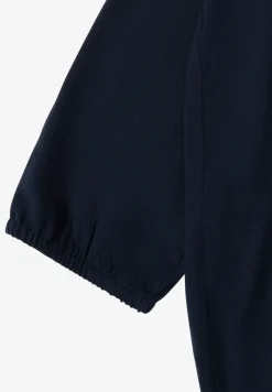 3/4-Arm Bluse mit Split Neck und Bändern