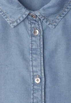 3/4-Arm Hemdbluse im Denim-Look