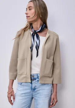 3/4-Arm Jacke im Silk-Look