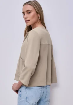 3/4-Arm Jacke im Silk-Look