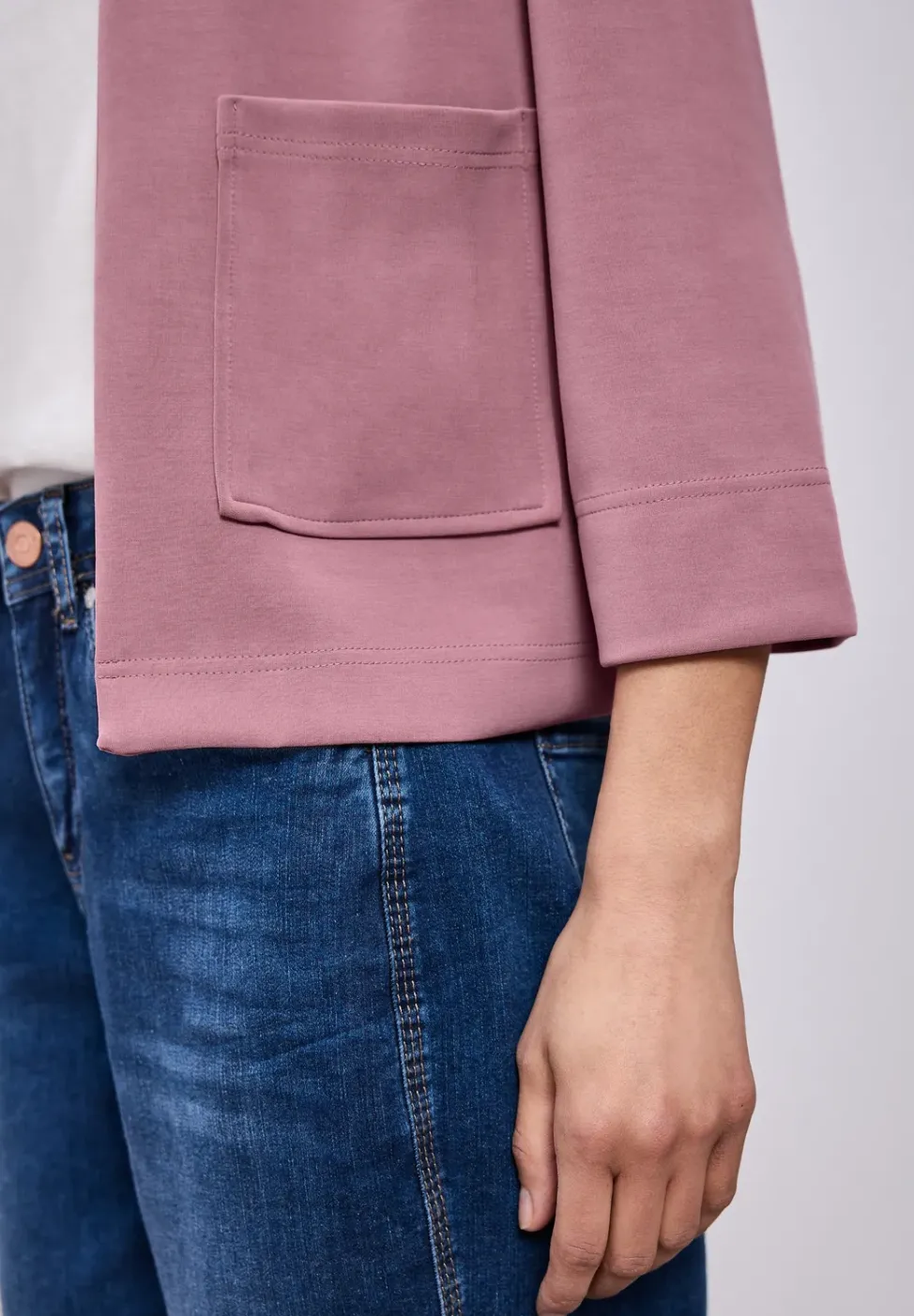 3/4-Arm Jacke im Silk-Look