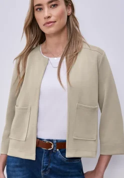 3/4-Arm Jacke im Silk-Look