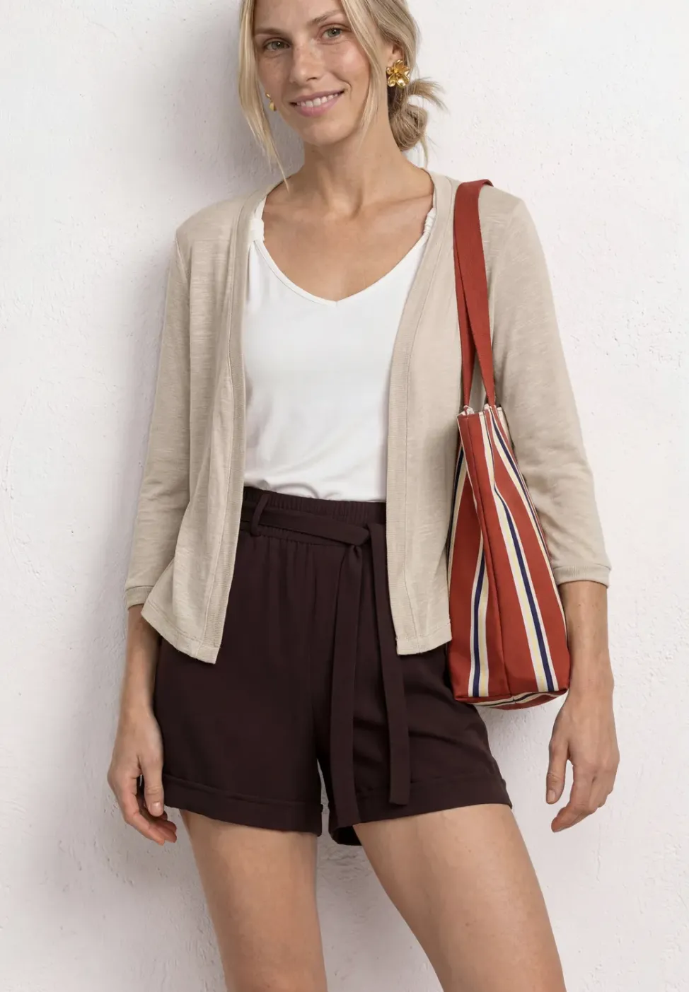 3/4-Arm Jacke in offener Passform