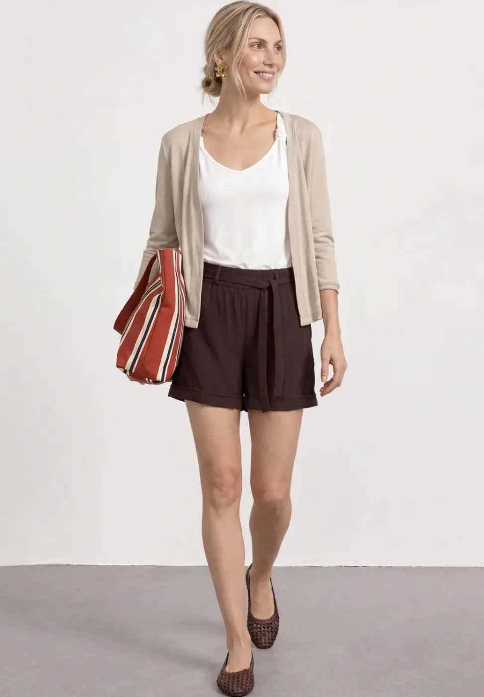 3/4-Arm Jacke in offener Passform