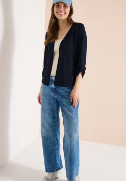 3/4-Arm Jacke in Strick-Optik