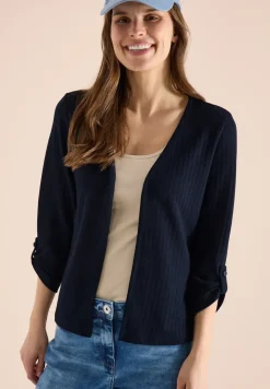 3/4-Arm Jacke in Strick-Optik