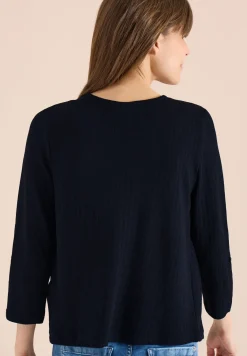 3/4-Arm Jacke in Strick-Optik