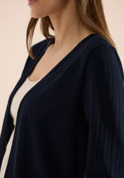 3/4-Arm Jacke in Strick-Optik