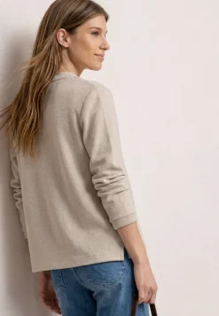 3/4-Arm Jacke in Strick-Optik