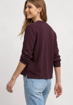 3/4-Arm Jacke in Strick-Optik