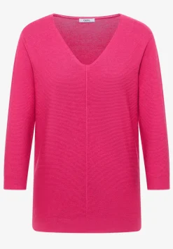3/4-Arm Pullover mit Struktur