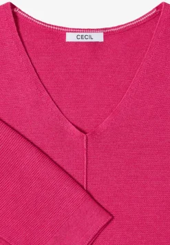 3/4-Arm Pullover mit Struktur