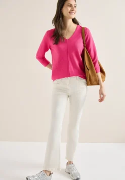 3/4-Arm Pullover mit Struktur