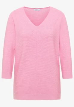 3/4-Arm Pullover mit Struktur