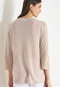 3/4-Arm Shirt im Ajour-Look