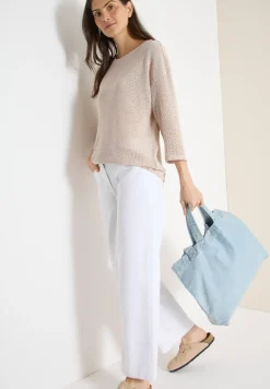 3/4-Arm Shirt im Ajour-Look