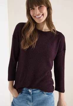 3/4-Arm Shirt im Ajour-Look