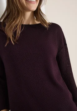 3/4-Arm Shirt im Ajour-Look