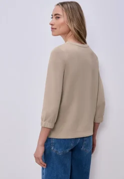 3/4-Arm Shirt im Silk-Look