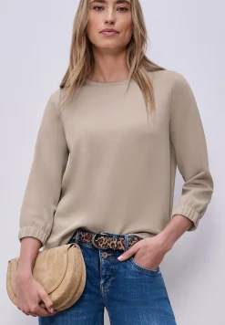3/4-Arm Shirt im Silk-Look
