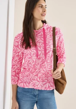 3/4-Arm Shirt mit floralem Print