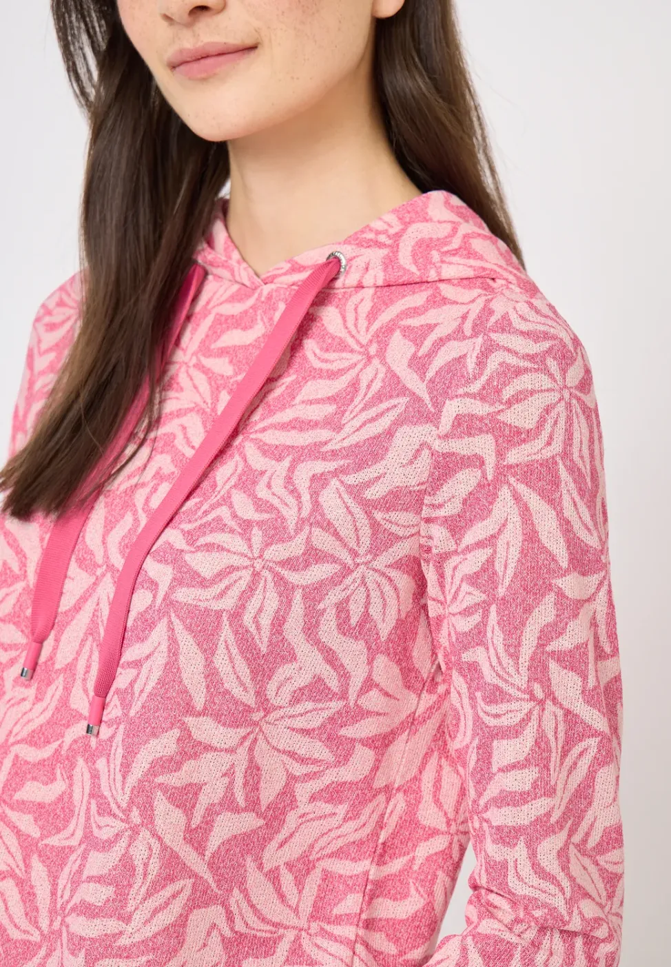 3/4-Arm Shirt mit floralem Print
