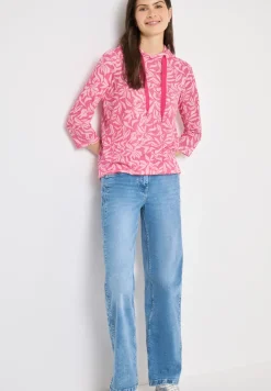 3/4-Arm Shirt mit floralem Print