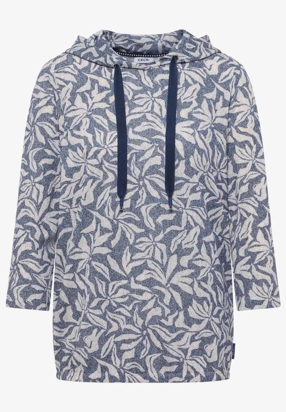 3/4-Arm Shirt mit floralem Print