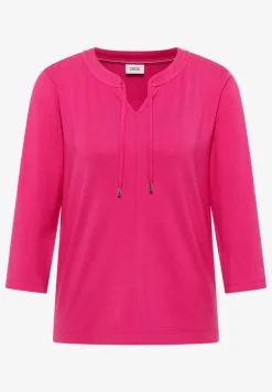 3/4-Arm Shirt mit Split Neck