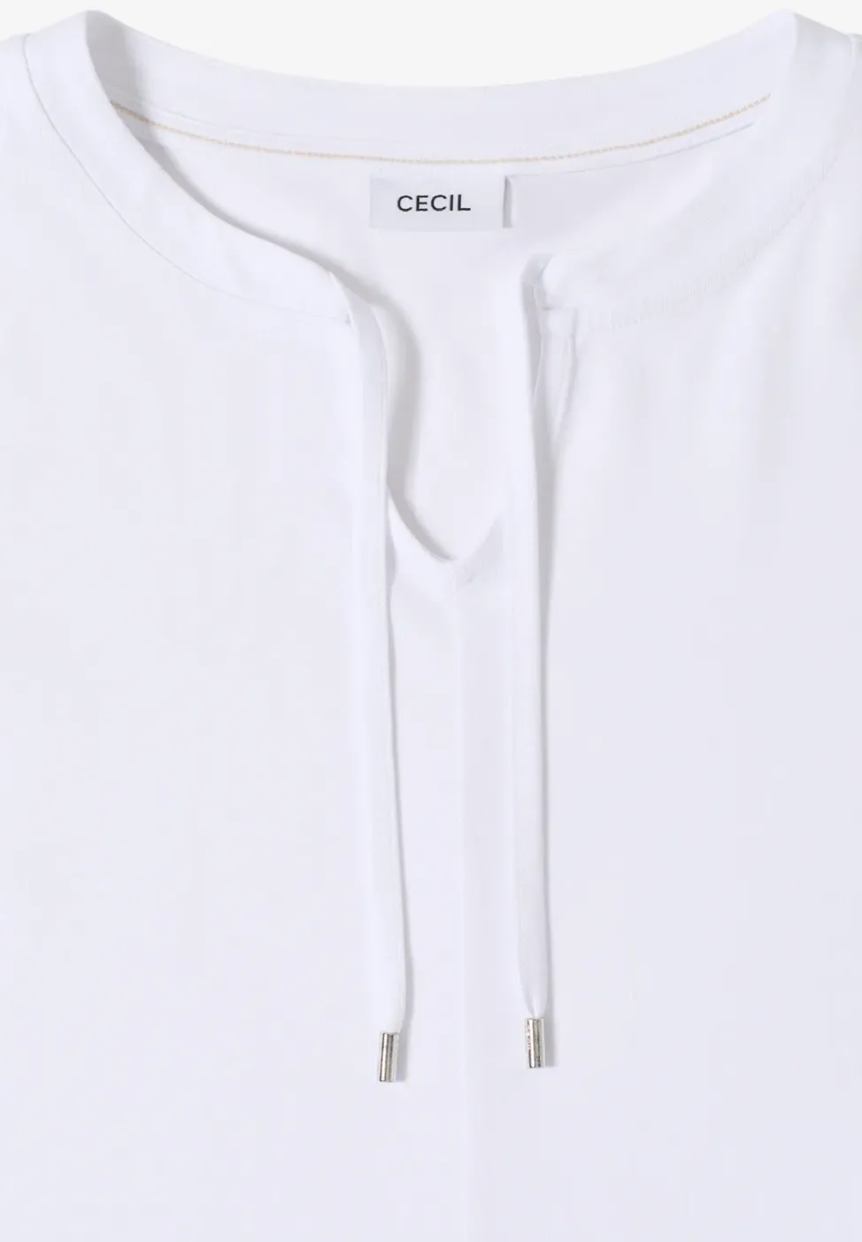 3/4-Arm Shirt mit Split Neck