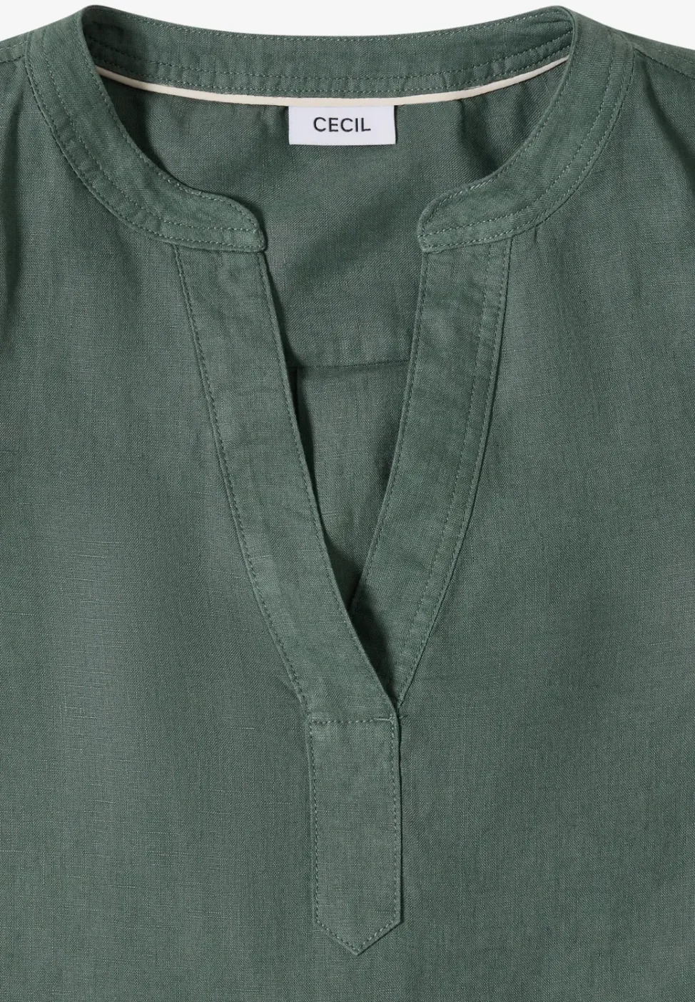 3/4-Arm Tunika aus reinem Leinen