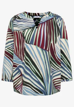 3/4-Arm Tunika in Seersuckerqualität