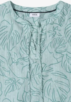 3/4-Arm Tunika mit Blätterprint
