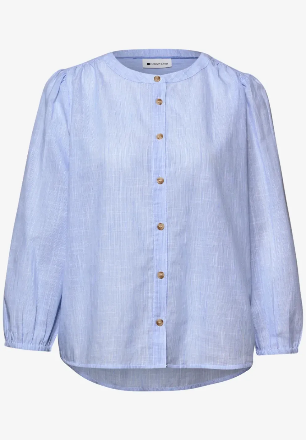 3/4-Arm Bluse in Chambray Qualität