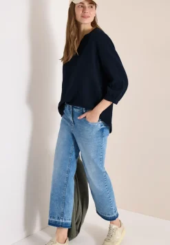 3/4-Arm Bluse in Musselin-Qualität