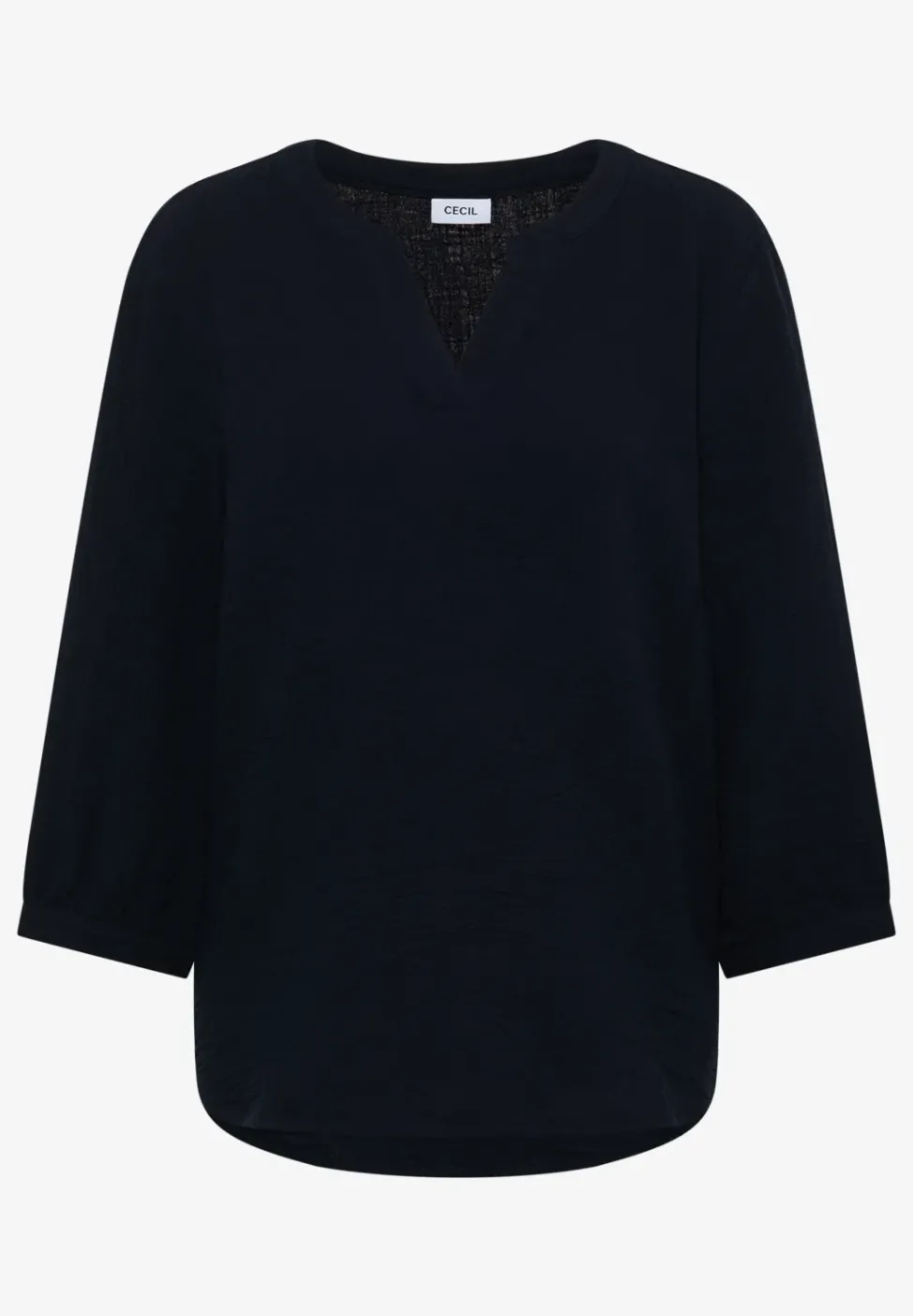 3/4-Arm Bluse in Musselin-Qualität
