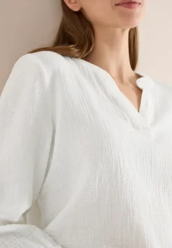 3/4-Arm Bluse in Musselin-Qualität