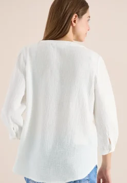 3/4-Arm Bluse in Musselin-Qualität