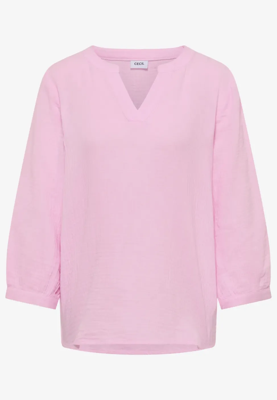 3/4-Arm Bluse in Musselin-Qualität